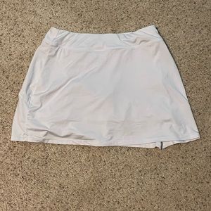 White tennis skirt
